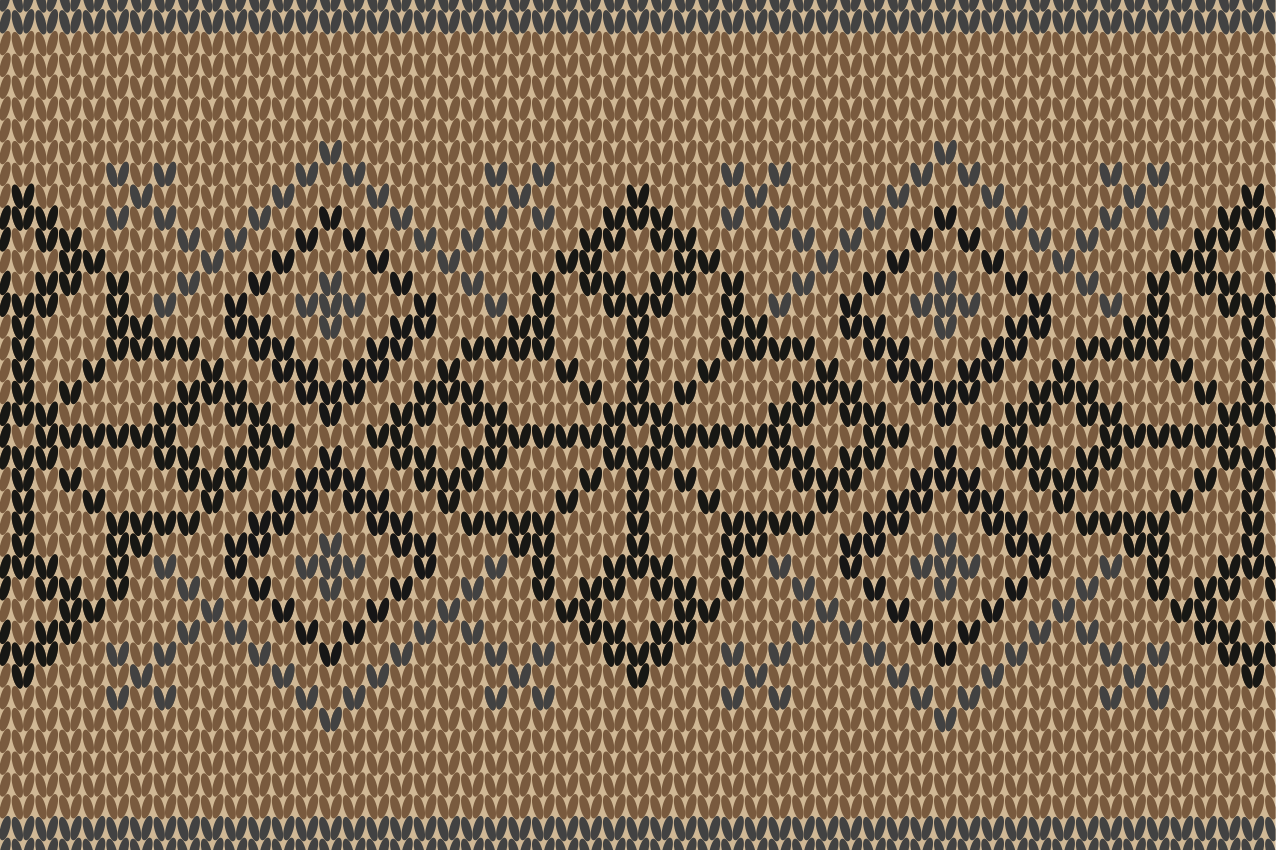 Textured placemats with geometric contrast pattern - TenStickers