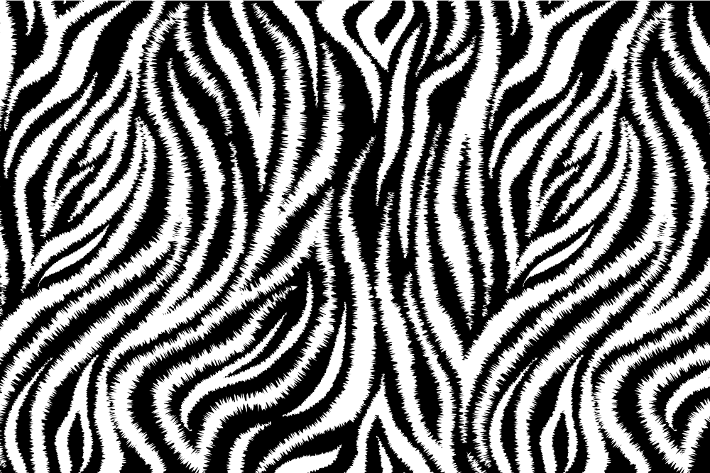 Textured placemats with zebra pattern design - TenStickers