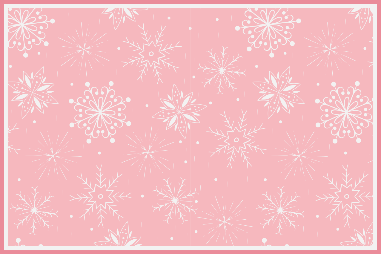 Christmas placemats with snowflake texture - TenStickers