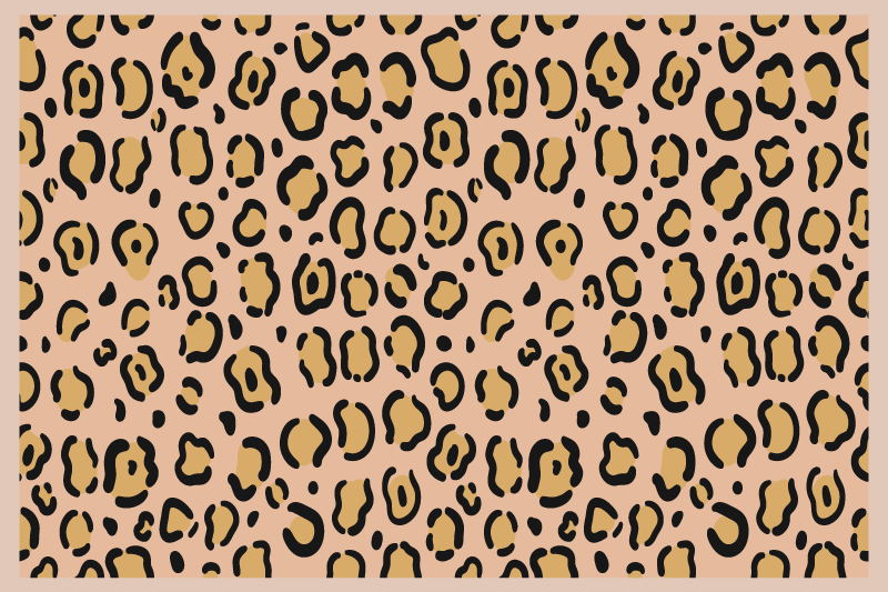 Textured placemats in leopard print design - TenStickers