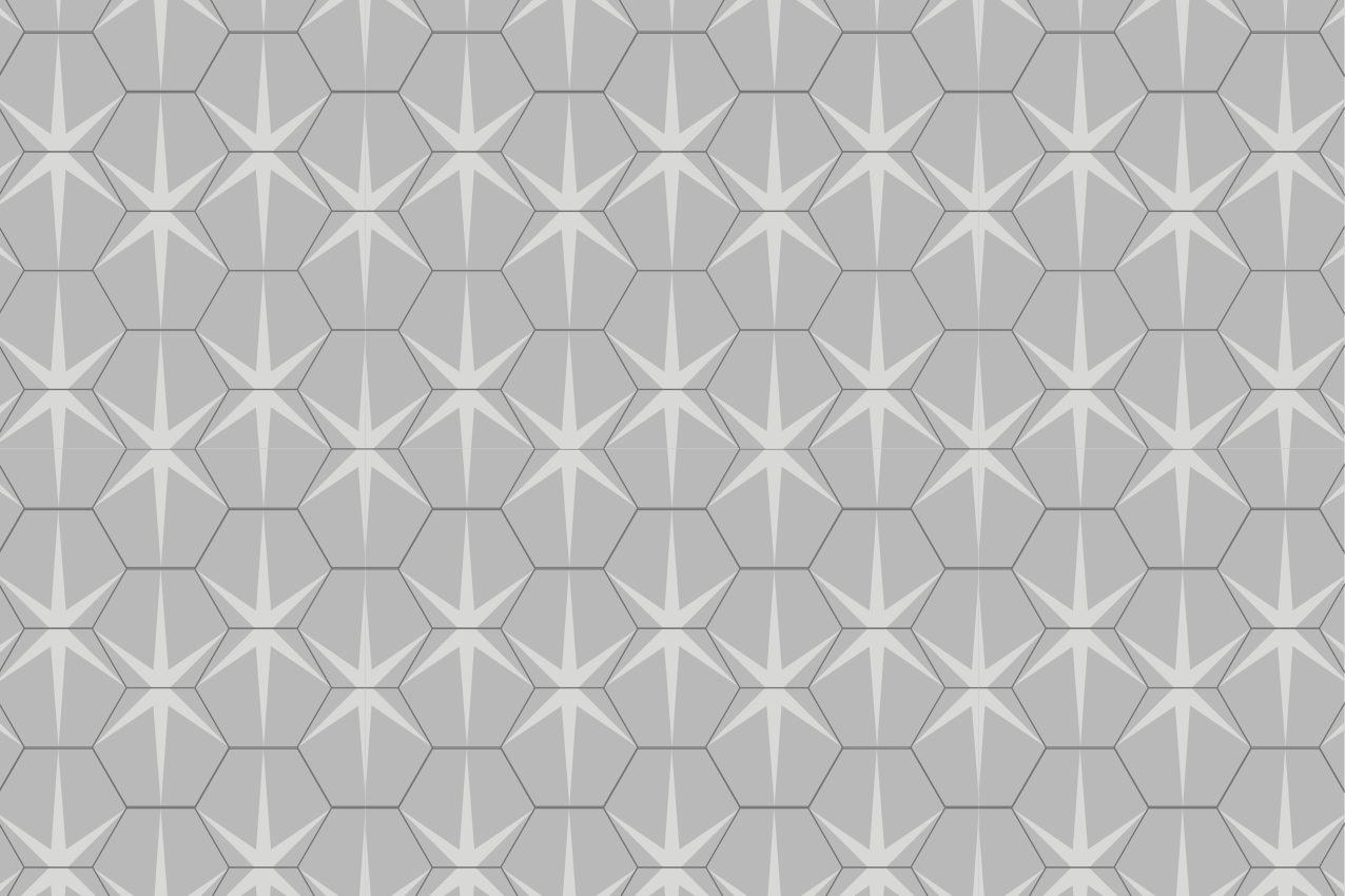 Textured placemats in hexagonal star design - TenStickers