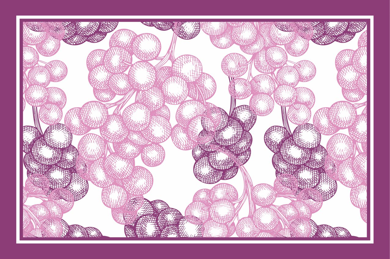 Textured placemats floral pattern design - TenStickers