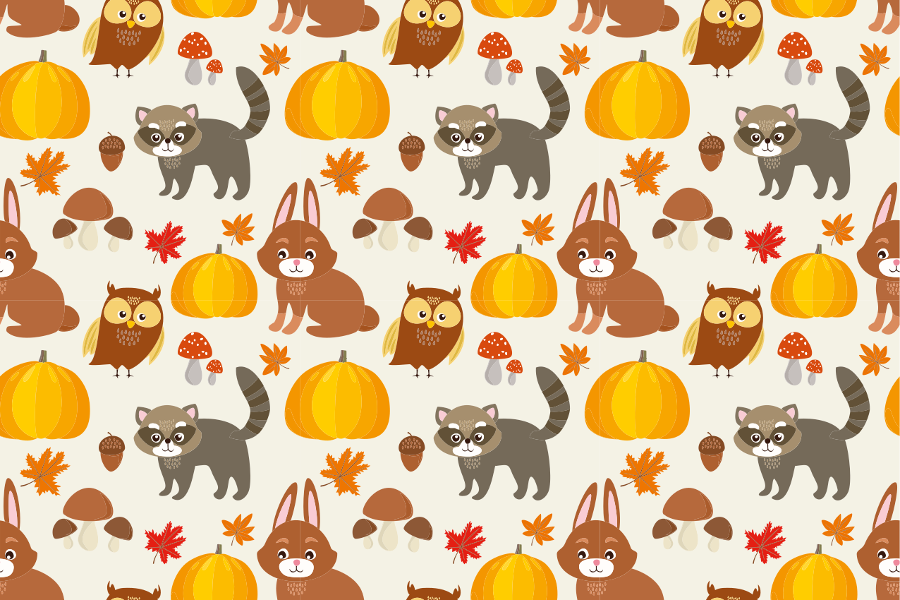 Children placemats cute animal friends - TenStickers