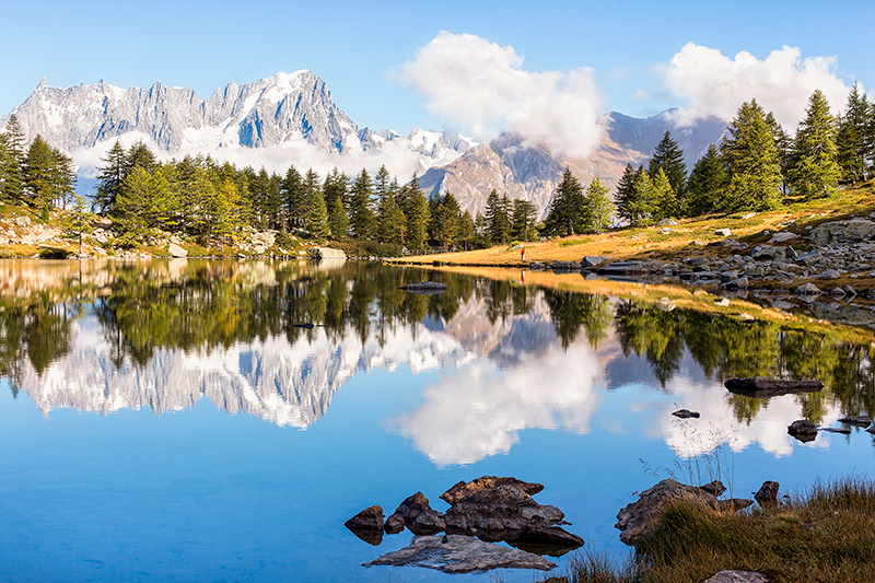 Modern placemats scenic mountain landscape design - TenStickers