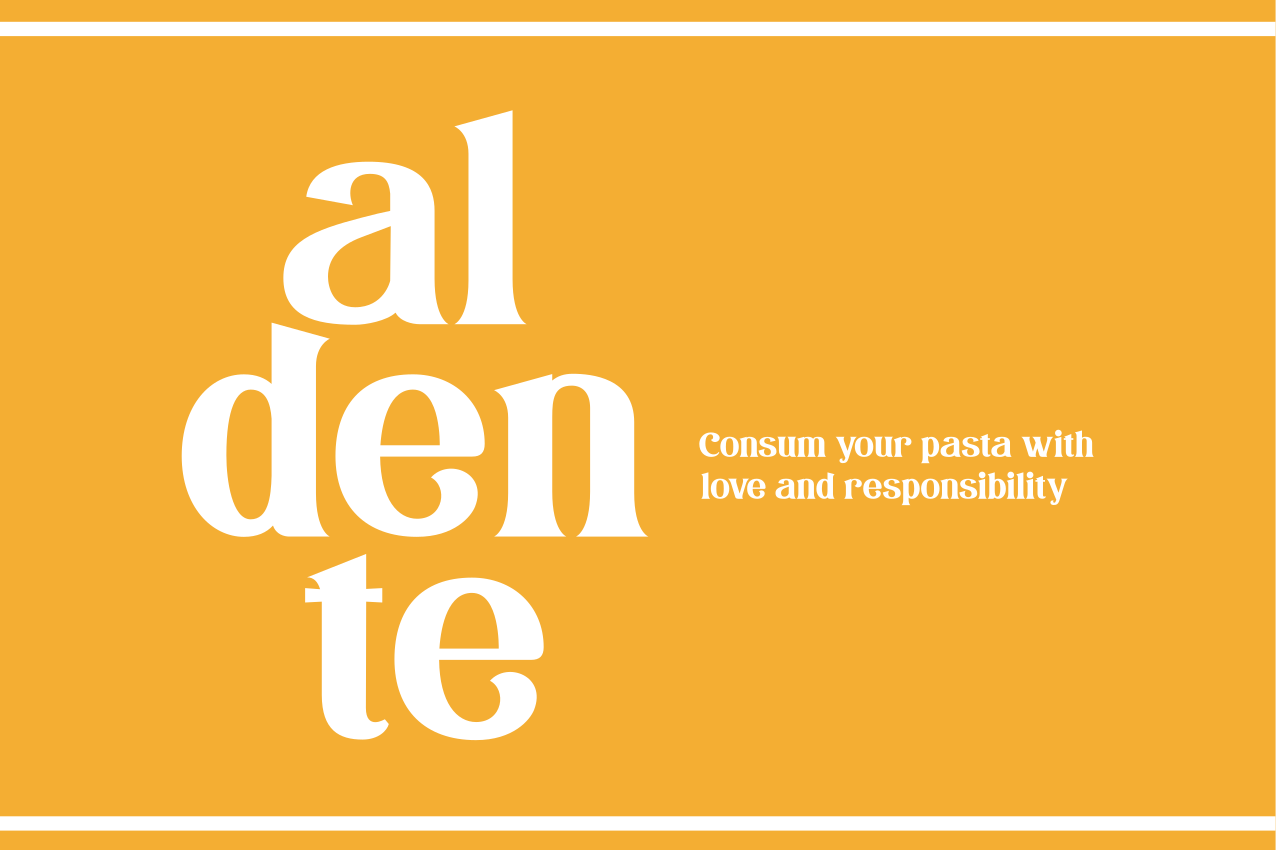 Quote placemats aldente culinary reminder - TenStickers