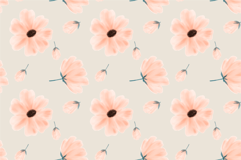 Original placemats floral inspired table setting - TenStickers