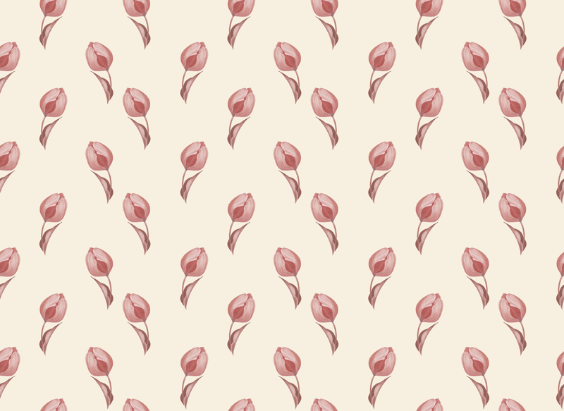 Original placemats delicate floral design - TenStickers