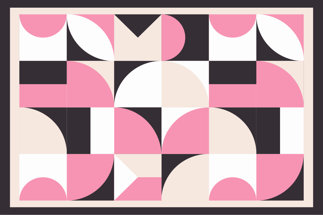 Modern placemats geometric design set - TenStickers