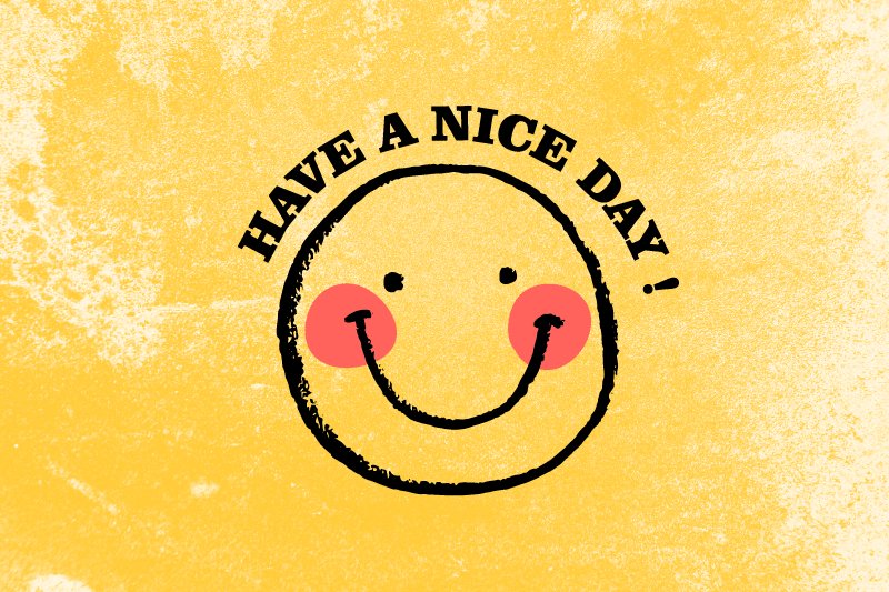 Quote placemats smiling face quote - TenStickers