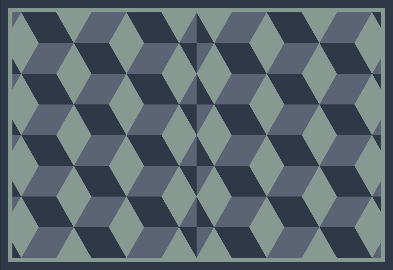 Christmas placemats geometric pattern design - TenStickers