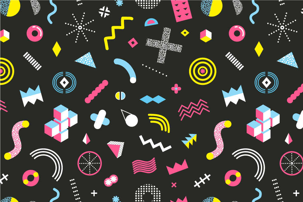 Original placemats with colorful geometric designs - TenStickers