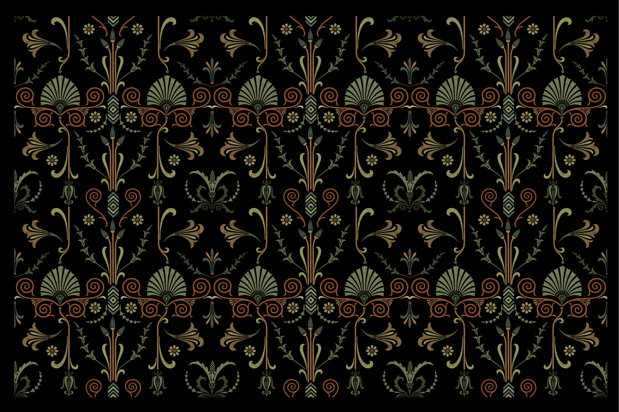 Textured placemats with floral design finish - TenStickers