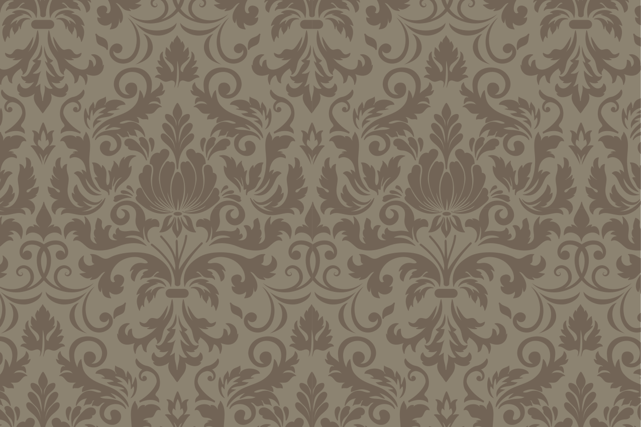 Textured placemats intricate botanical design - TenStickers