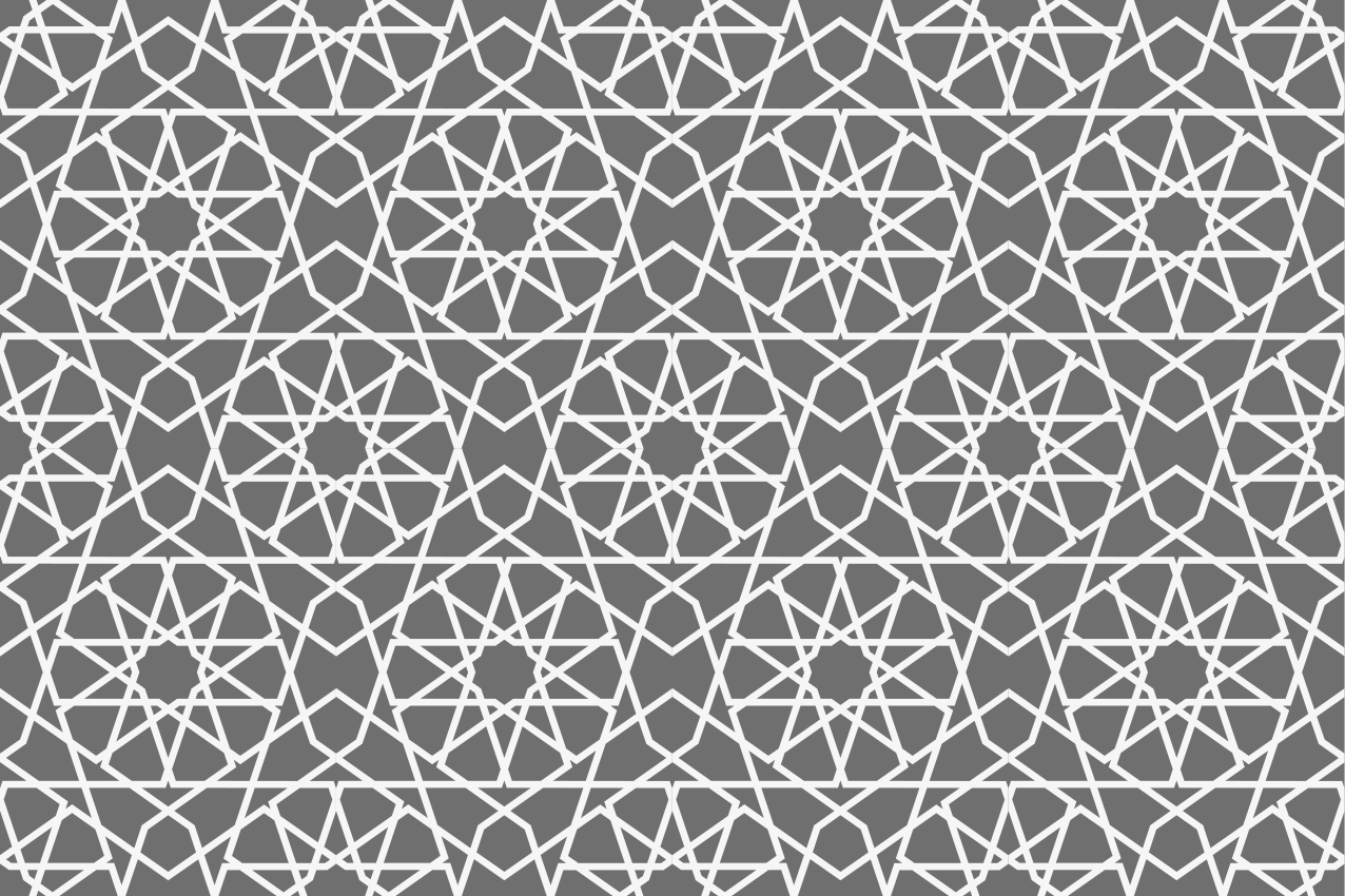 Textured placemats geometric pattern rectangle - TenStickers