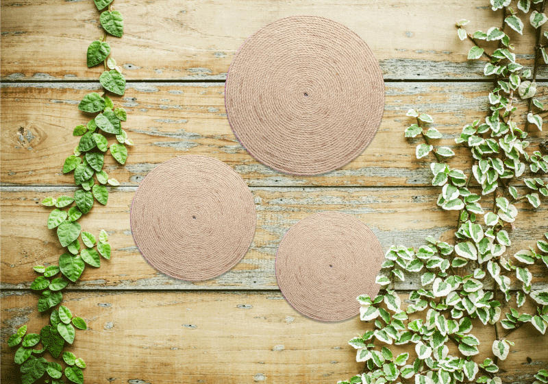 Natural "Boho" decoration textured placemats - TenStickers