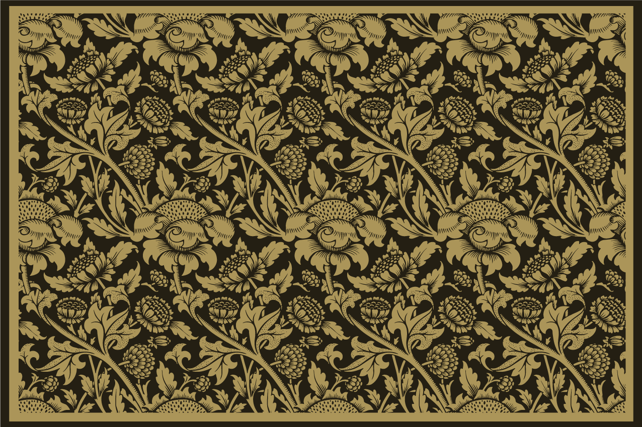 Elegant placemats in botanical elegance - TenStickers