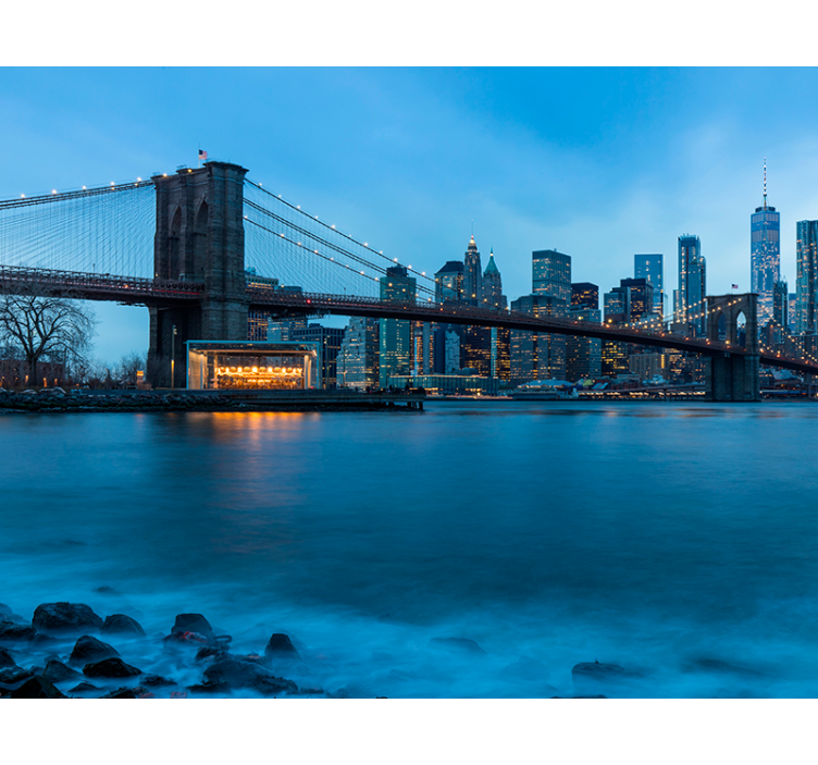 Manhattan view New York wall mural - TenStickers