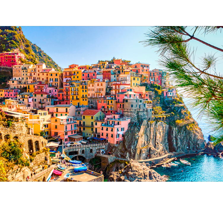 Italian coast wall mural for you - TenStickers