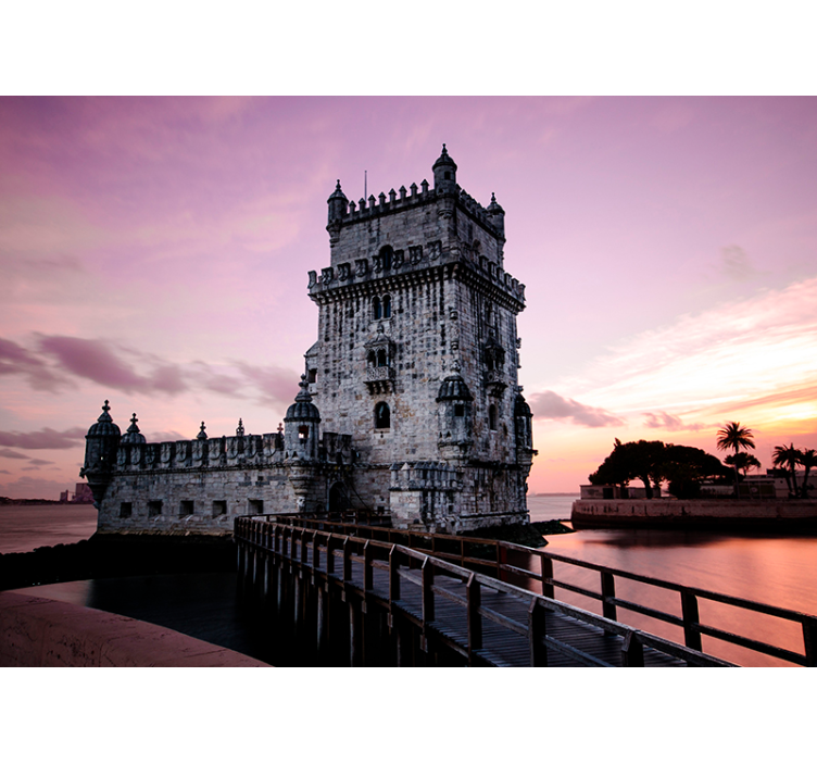 Belem Tower at Dawn wall mural - TenStickers