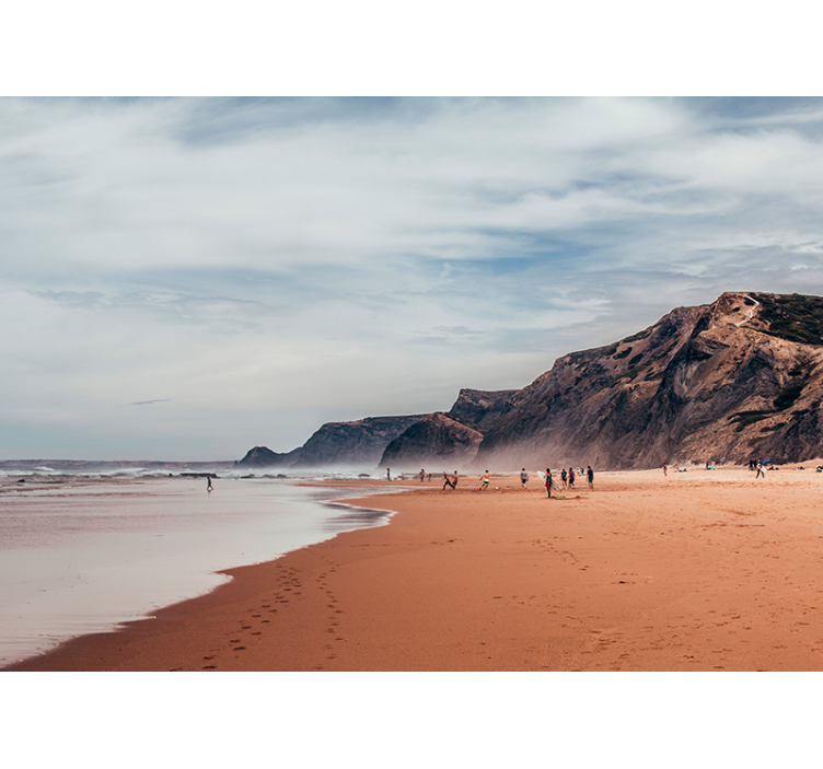 Gray Summer sea wall mural - TenStickers