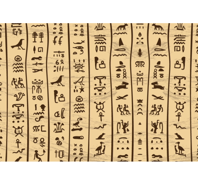 Ancient Script Motifs art wall mural - TenStickers