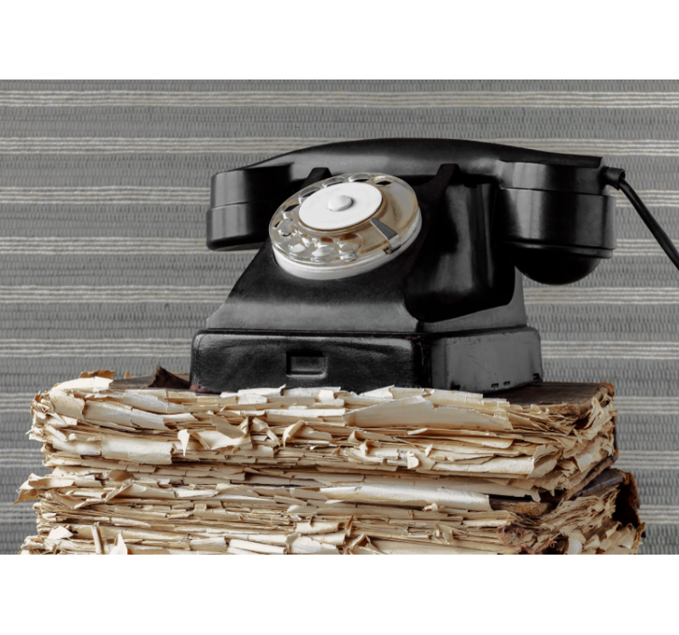 Antique Phone vintage wall mural - TenStickers