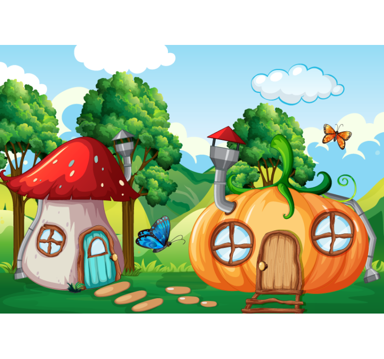 Fantasy forest for children Kids wall Murals - TenStickers