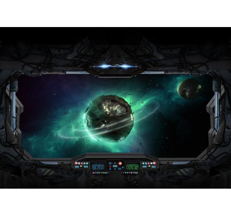 Space gate to the galaxy 3D Wall Mural - TenStickers