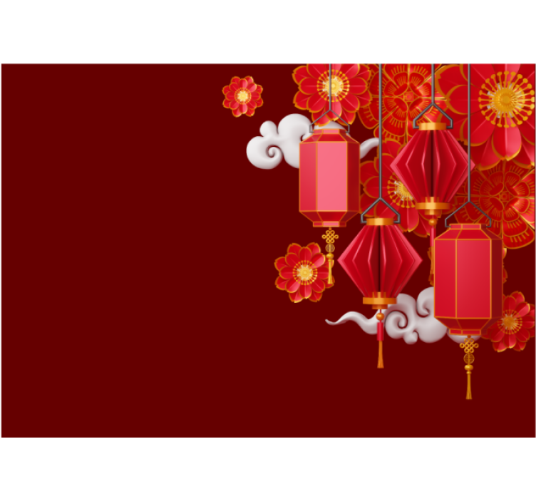 Chinese wall 3D effect 3D Wall Mural - TenStickers