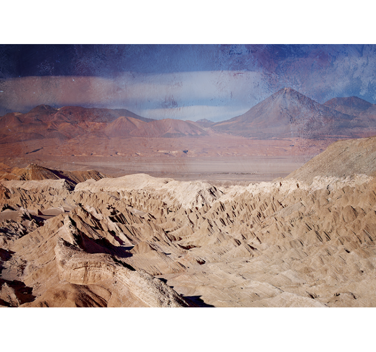 Desert Mountain Scenery landscape wall mural - TenStickers