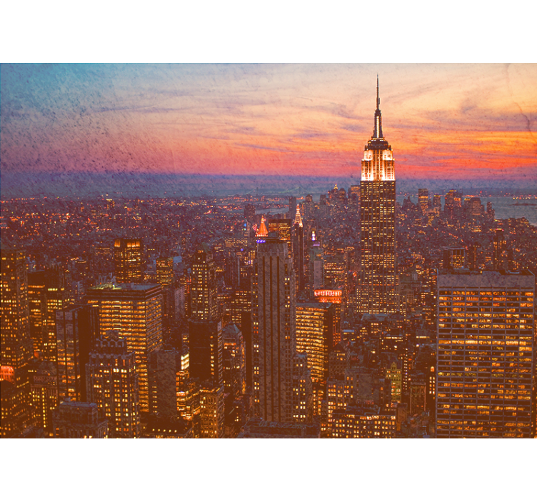 New York of bronce Home office Wall Mural - TenStickers