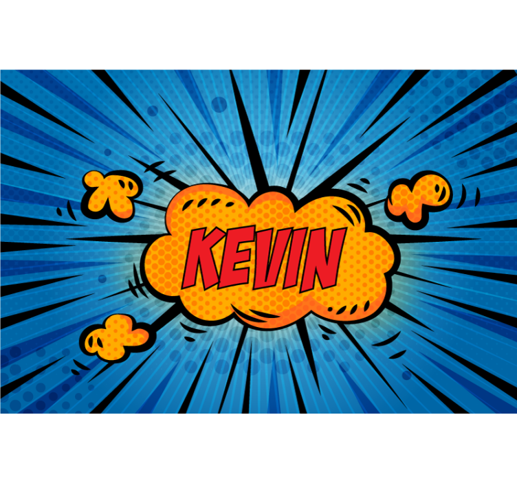 Dynamic Typography Burst quote wall mural - TenStickers