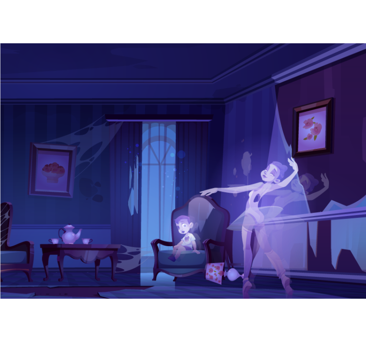 Ballet Fairy Dance music wall mural - TenStickers