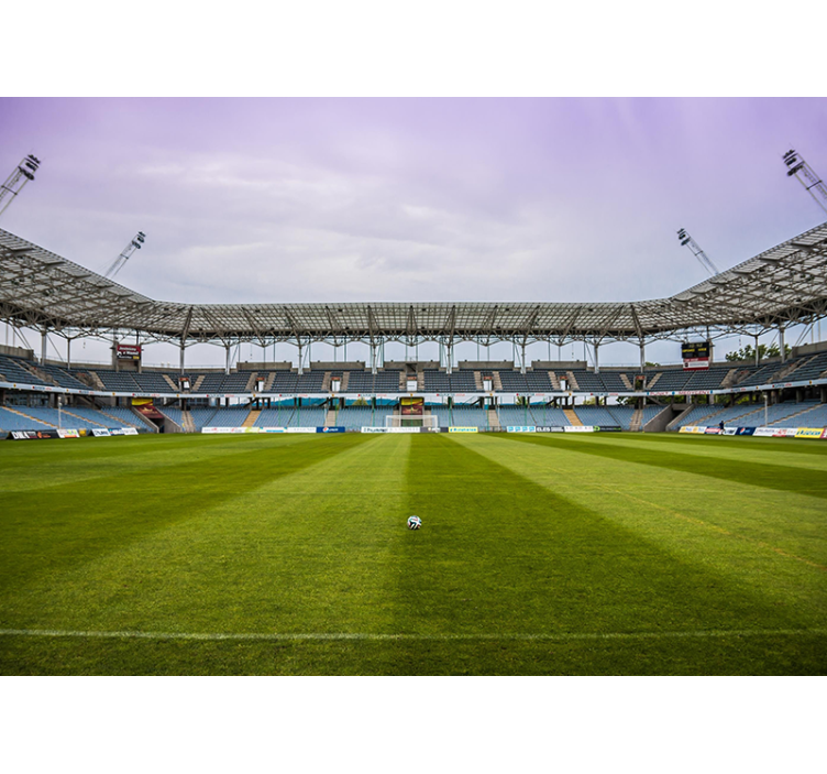 Soccer field  Bedroom Mural Wallpaper - TenStickers