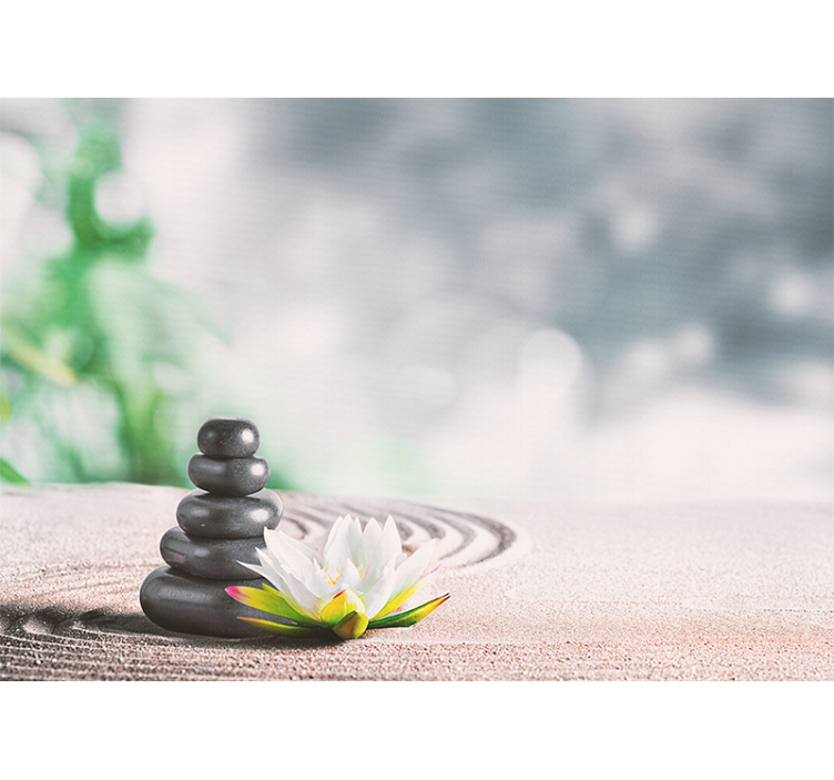 Serene Stone Stacking zen wall mural - TenStickers