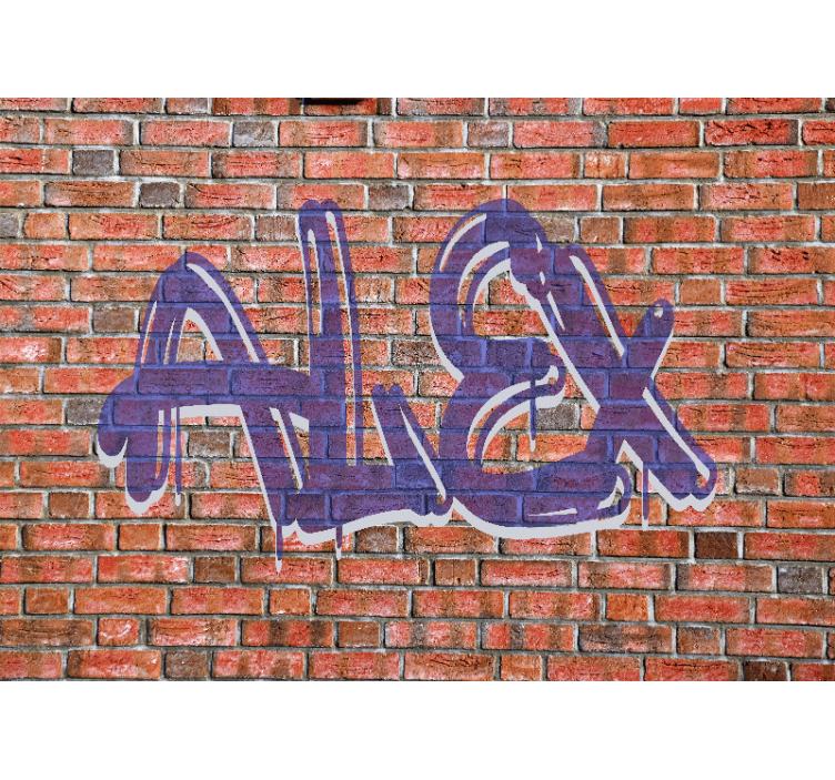 Graffiti name art graffiti wall mural - TenStickers