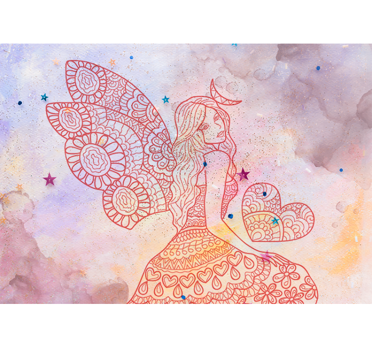 Wall mural fantasy heartfelt fairy tale - TenStickers