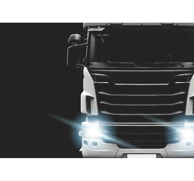 Front Heavy Truck wall mural vehicle - TenStickers