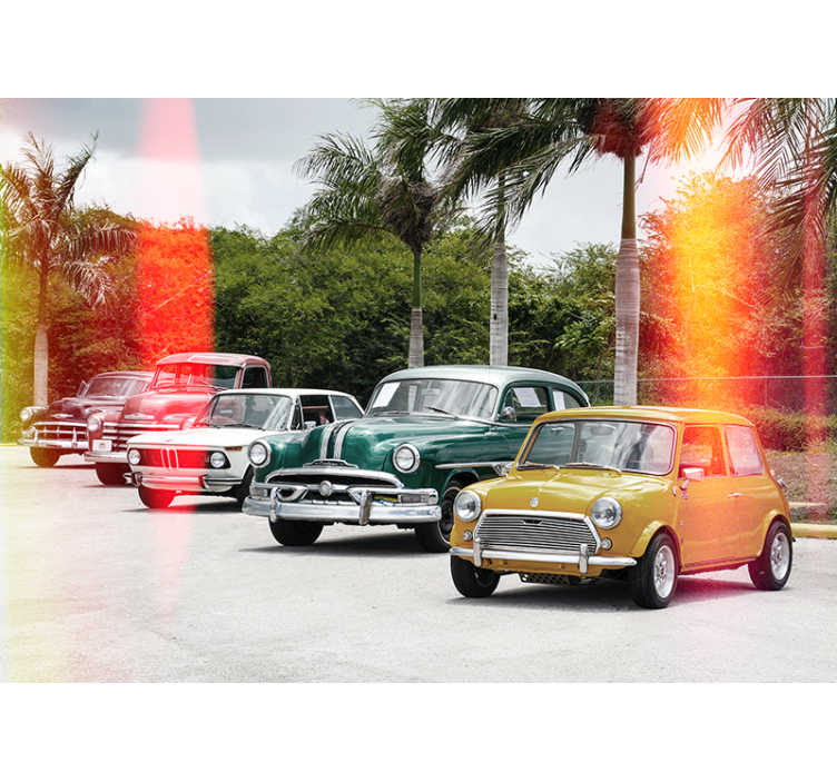 Classic Car Collection wall mural vehicle - TenStickers