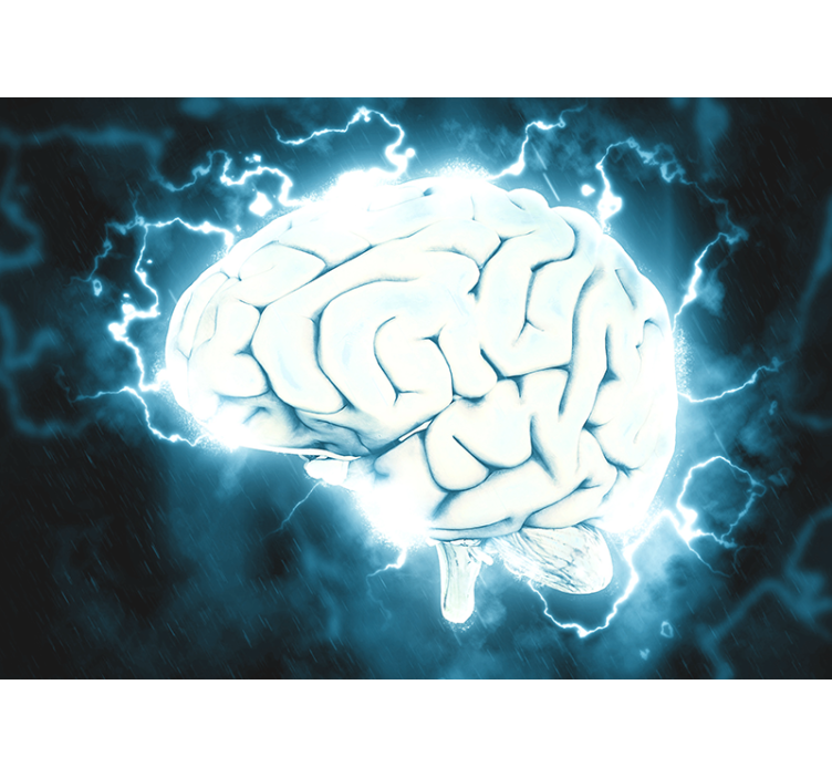 Electric Brain Concept art wall mural - TenStickers