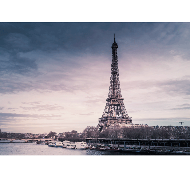 Eiffel tower design  paris wall mural - TenStickers