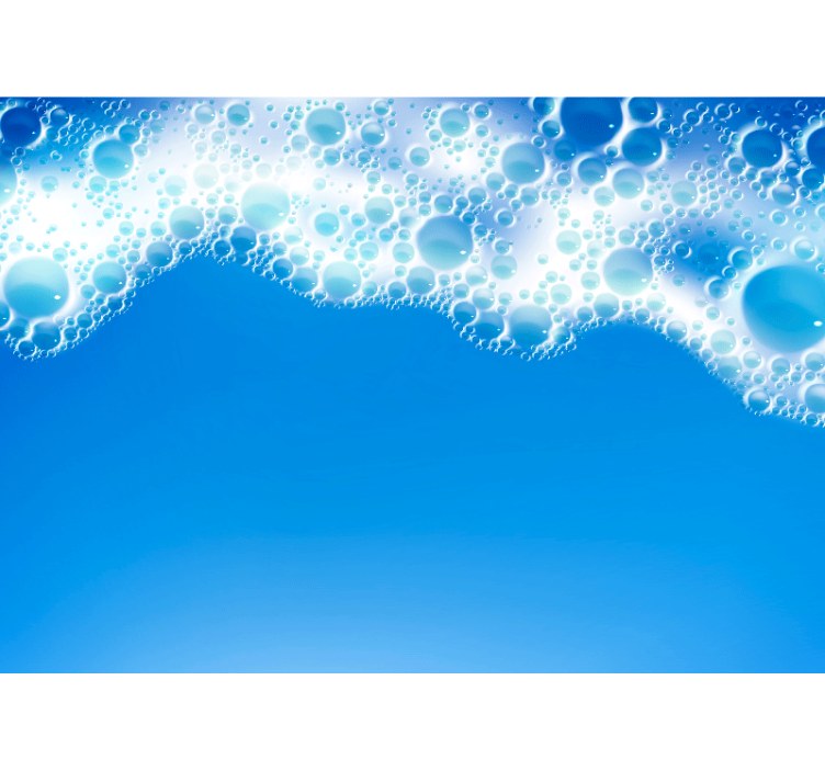 Wall mural nature bubble wave pattern - TenStickers