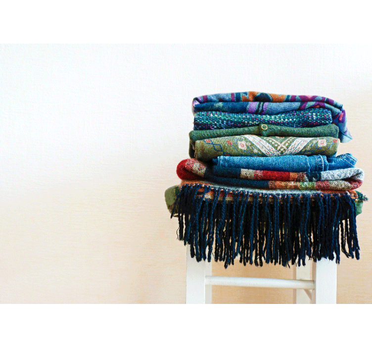 Textured Wrapped Fabrics texture wall mural - TenStickers