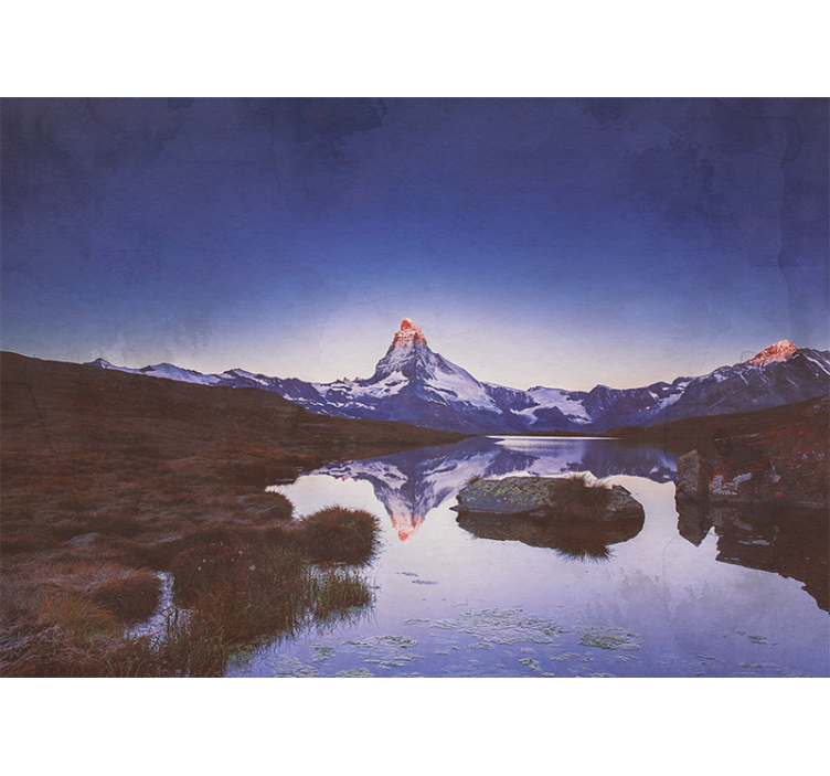 Landscape wall mural majestic mountain echo - TenStickers
