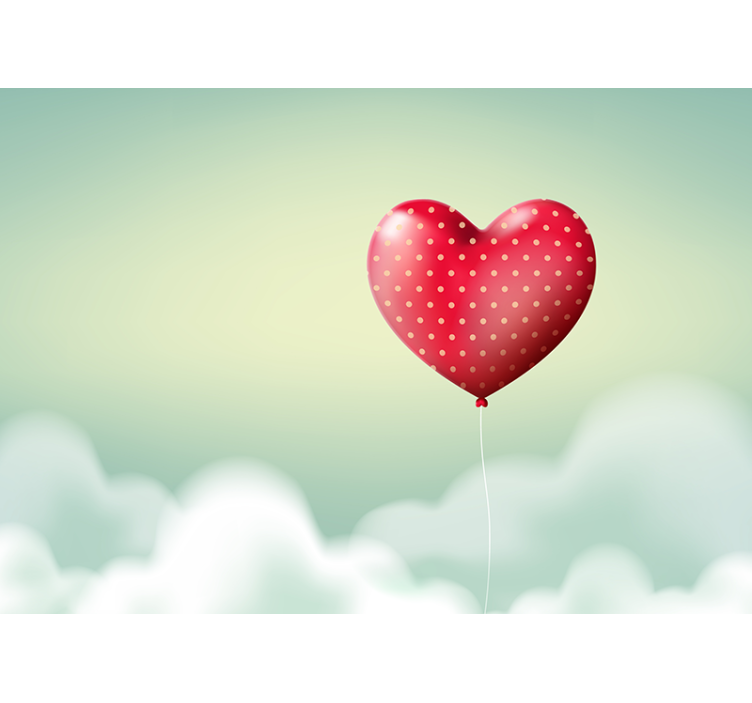 Love red cute balloon Kids wall Murals - TenStickers