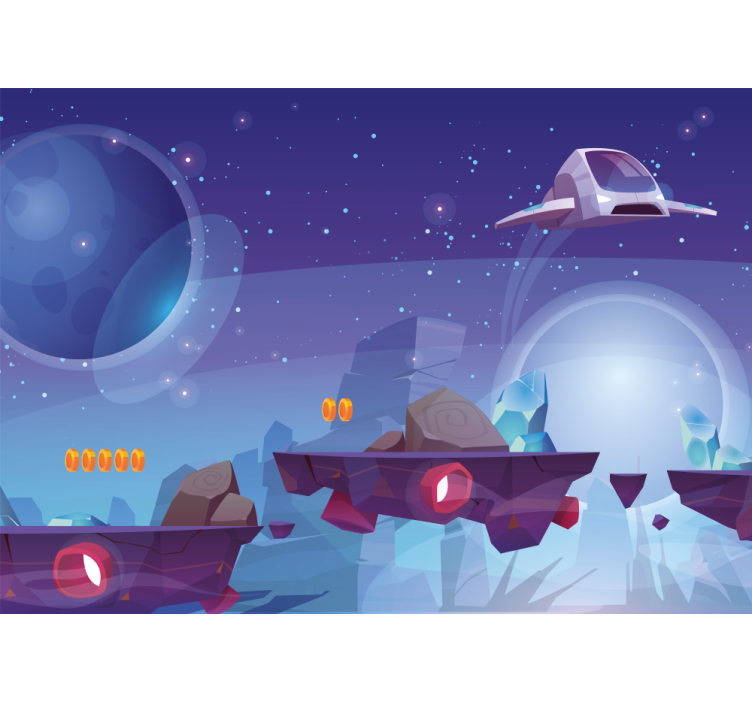 Wall mural fantasy cosmic journey - TenStickers