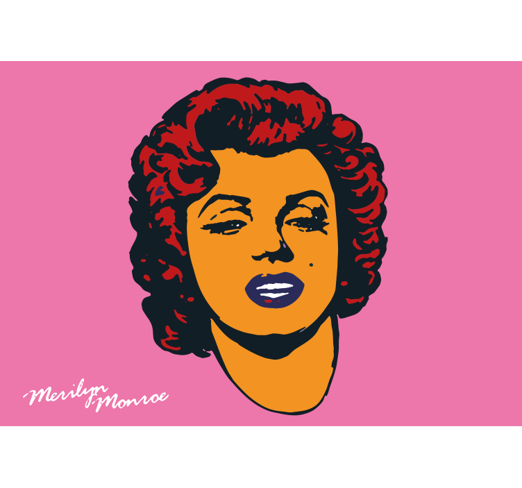 People wall mural marilyn monroe portrait - TenStickers