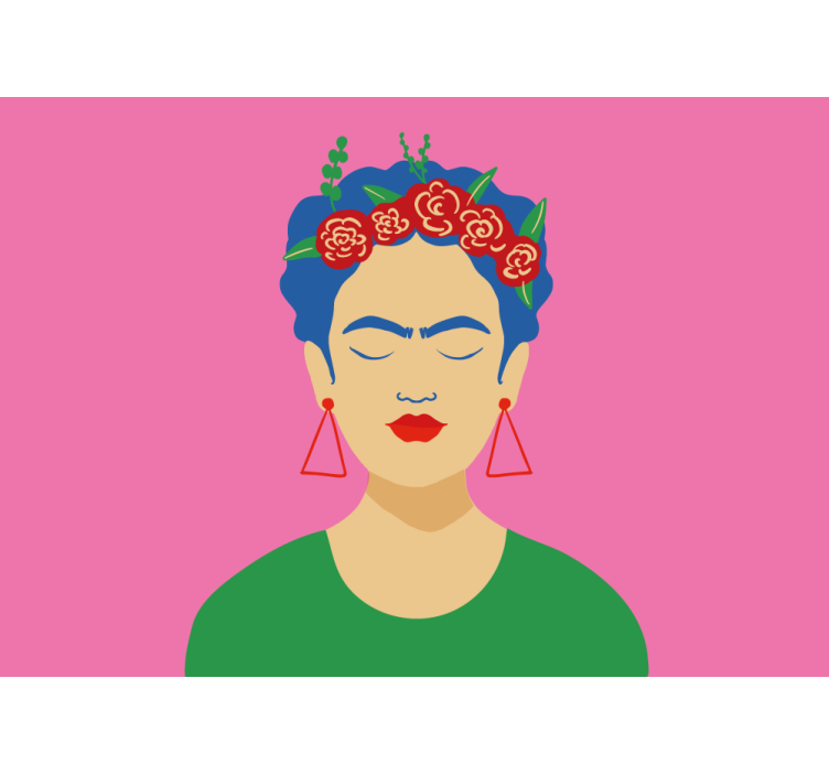 Frida Kahlo pop art design Urban Art Wall Mural - TenStickers