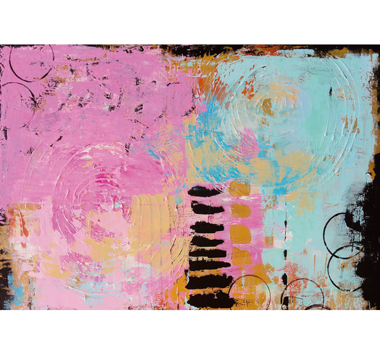 Abstract painting on wall room wall mural - TenStickers