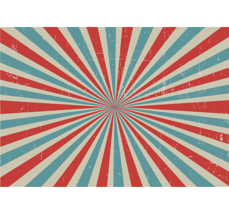 Graffiti wall mural radial color explosion - TenStickers